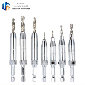 Pengpeng Faipari csuklópánt-fúrókészlet hexagonális szárú — öncentráló, beépített pozicionálás ajtókhoz és ablakokhoz