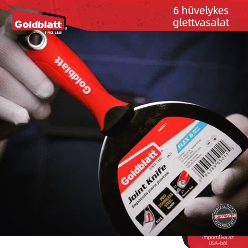 Goldblatt nehéz glettelő kés, megvastagított glettelő eszköz, sík kés típusú gletteléshez, falak festéséhez