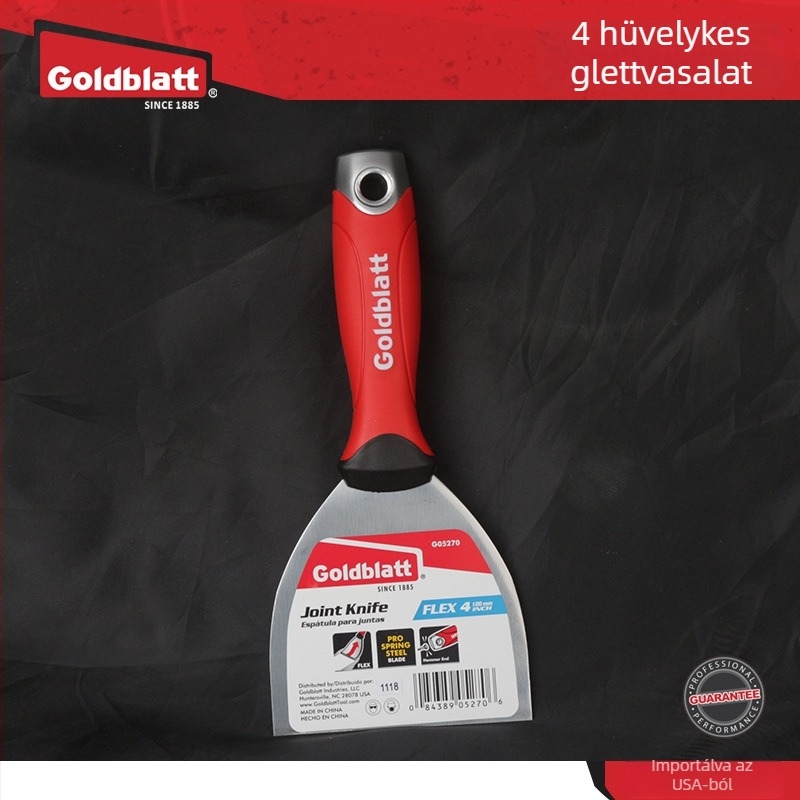 Goldblatt nehéz glettelő kés, megvastagított glettelő eszköz, sík kés típusú gletteléshez, falak festéséhez