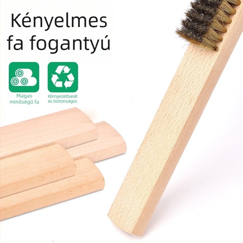 Coyute Puha rézdrótos kefe a finom gyöngyök tisztításához, réz- és rozsdamentes acél tisztító sörtékkel, rozsda eltávolítás