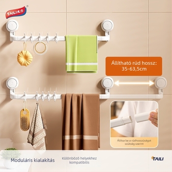 Too Much Force AW556 Modern minimalist konyhai falra szerelhető edény- és eszköztároló vákuumos rögzítéssel