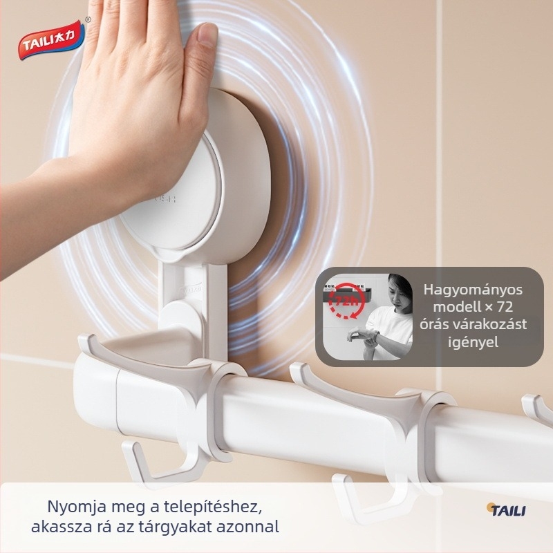 Too Much Force AW556 Modern minimalist konyhai falra szerelhető edény- és eszköztároló vákuumos rögzítéssel