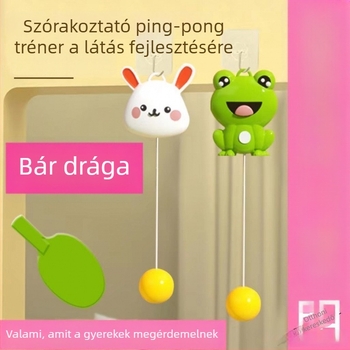 Gyerekeknek szóló asztalitenisz tréner — kéz- és szemkoordinációs gyakorlat, függő kezdő edzőeszköz, PP anyag