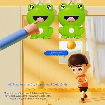 Gyerekeknek szóló asztalitenisz tréner — kéz- és szemkoordinációs gyakorlat, függő kezdő edzőeszköz, PP anyag