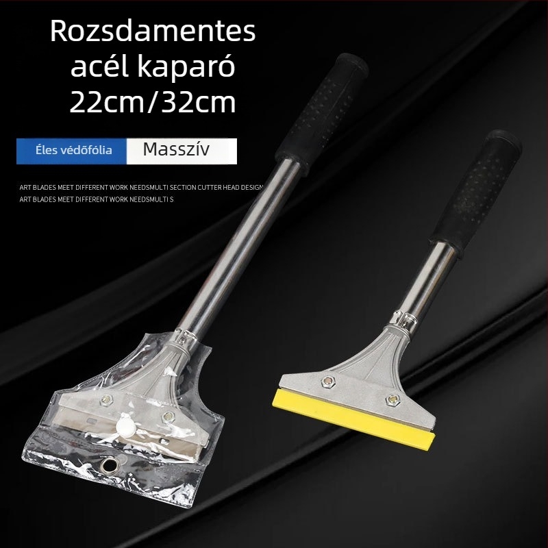 Háztartási tisztító spatula: alumínium test, modell 22 hosszú rozsdamentes acélcső penge, sorozat 22