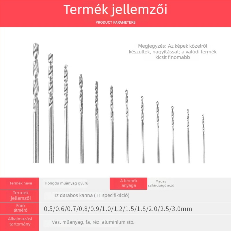 Porphyrin Mikro spirálfúró egyenes szárú Rudraksha gyöngyök és gyöngyök fúrásához