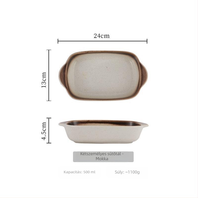 Kerámia sütőtál sajtos rizshez, japán stílus, porcelán, mikróhöz kompatibilis, szabálytalan alakú, több mintázat