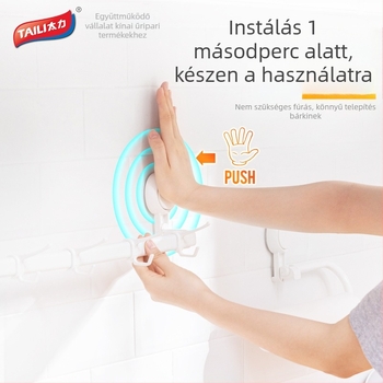 Fali konyhai eszköztartó – ABS, mozgatható, kód Aw556, modern minimalista stílus, márka Too Much Force