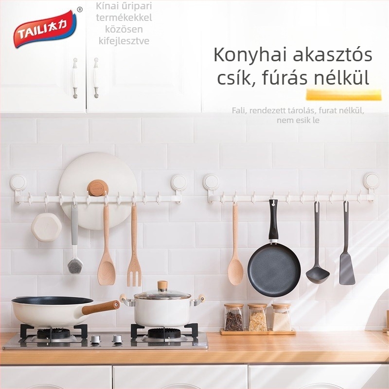 Fali konyhai eszköztartó – ABS, mozgatható, kód Aw556, modern minimalista stílus, márka Too Much Force