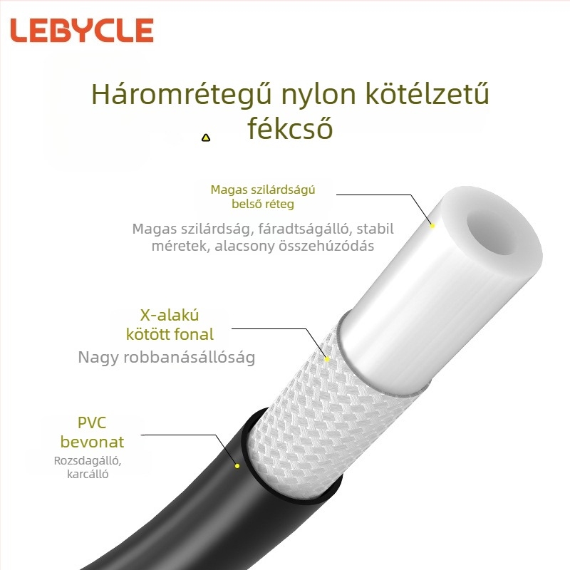 Hegyi kerékpár hidraulikus fékcső 2.0×5.0mm LeBaike/LeBycle testreszabható magáncímkével