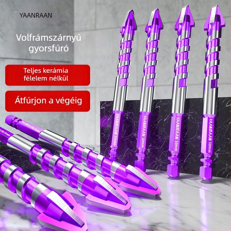 Yanran fúrófej kerámia – excentrikus, gyors behatolás, teljesen kerámia, négy recés él