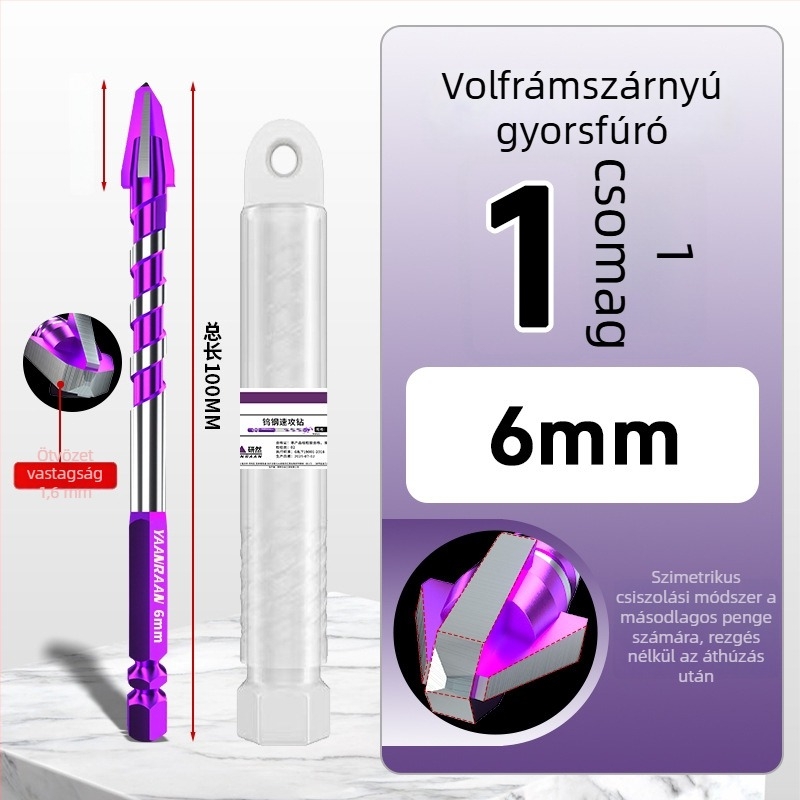 Yanran fúrófej kerámia – excentrikus, gyors behatolás, teljesen kerámia, négy recés él