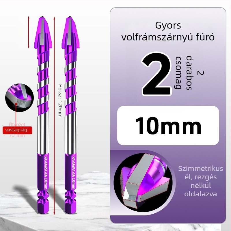 Yanran fúrófej kerámia – excentrikus, gyors behatolás, teljesen kerámia, négy recés él
