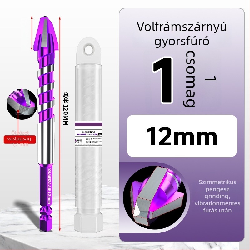 Yanran fúrófej kerámia – excentrikus, gyors behatolás, teljesen kerámia, négy recés él