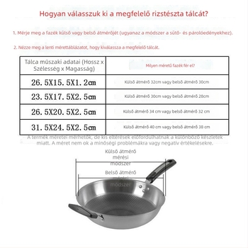 Rozsdamentes acél téglalap alakú lapos tál gőzöléséhez rizs tekercsek és hideg tészta esetében; modern egyszerű stílus; logó nyomtatás és testreszabás elérhető