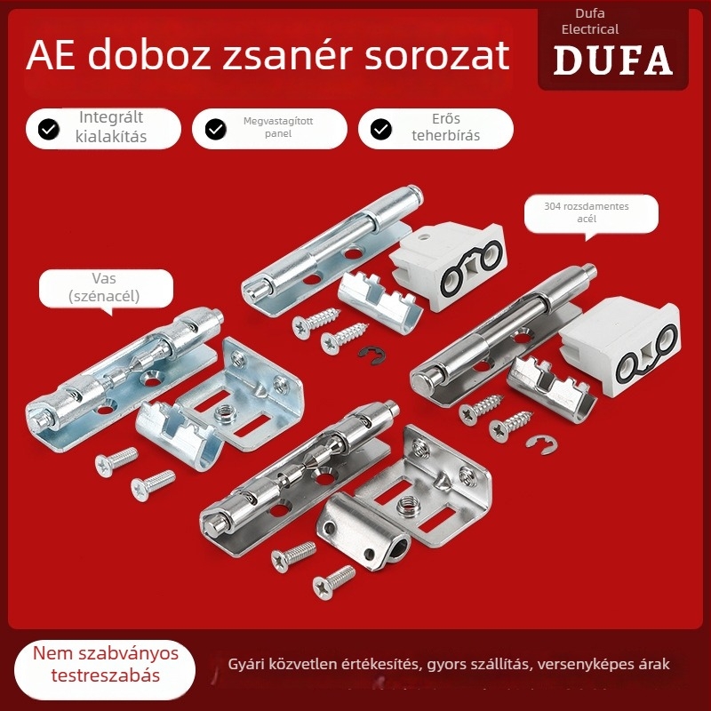 AE rejtett csukló elosztó doboz ajtókhoz, 304 rozsdamentes acél, ipari teherbírású