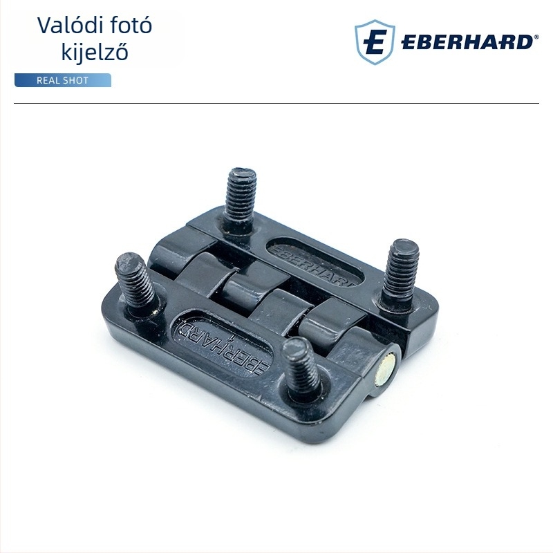 Csavarokkal ellátott cinkötvözetből készült pánt, ipari teherbírású, 50×40 mm, lyuk nélküli, tűs szerelvényekkel, elosztó dobozok és szekrényajtókhoz