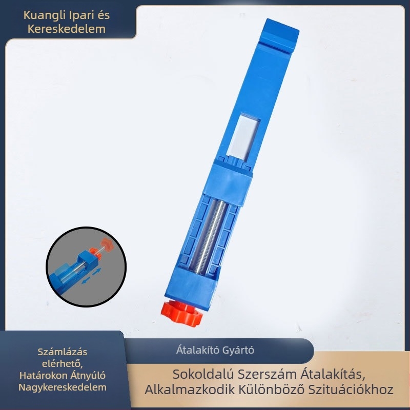 Vágógéphez tartozó vezető és pozicionáló vonalzó tartó, állítható alap faipari alkalmazásokhoz, műanyag — Márka: Mad Power; Anyag: Műanyag