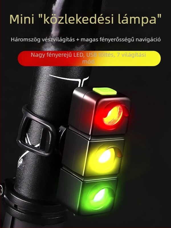 Extreme újratölthető kerékpár hátsó lámpa, mountain és road kerékpárokhoz, éjszakai figyelmeztetéssel, gyermekkerékpárokhoz is