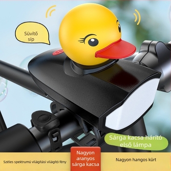 Kacsa alakú kerékpár elülső lámpa, modell 7588, USB töltés, vízálló, hegyi kerékpárokhoz, fejlesztett változat
