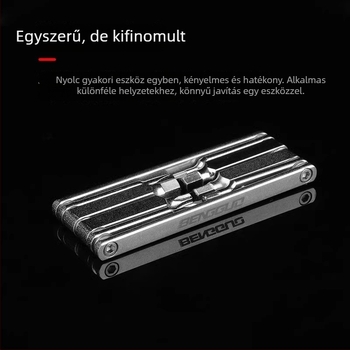 Kerékpár javító eszköz – összecsukható, hordozható hatszögletű socket kulcs, ötvözet szerszámacél