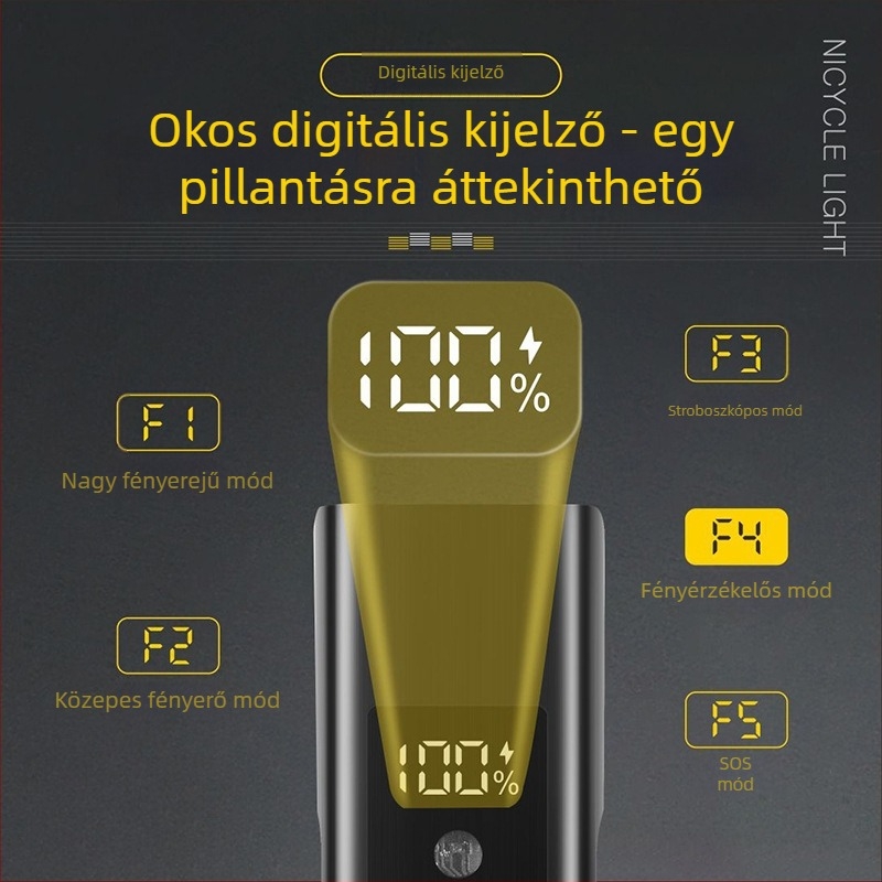 Walker Cloud 1800 lumenes kerékpár elsőfénye MTB-hez, vízálló alumíniumötvözet