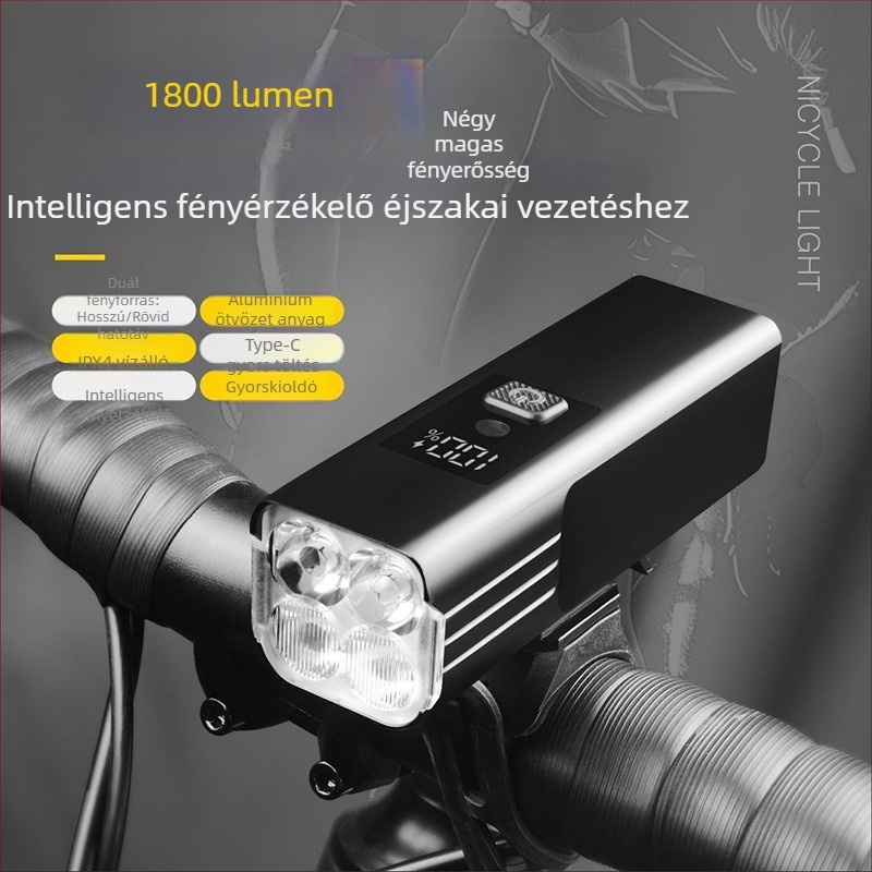 Walker Cloud 1800 lumenes kerékpár elsőfénye MTB-hez, vízálló alumíniumötvözet