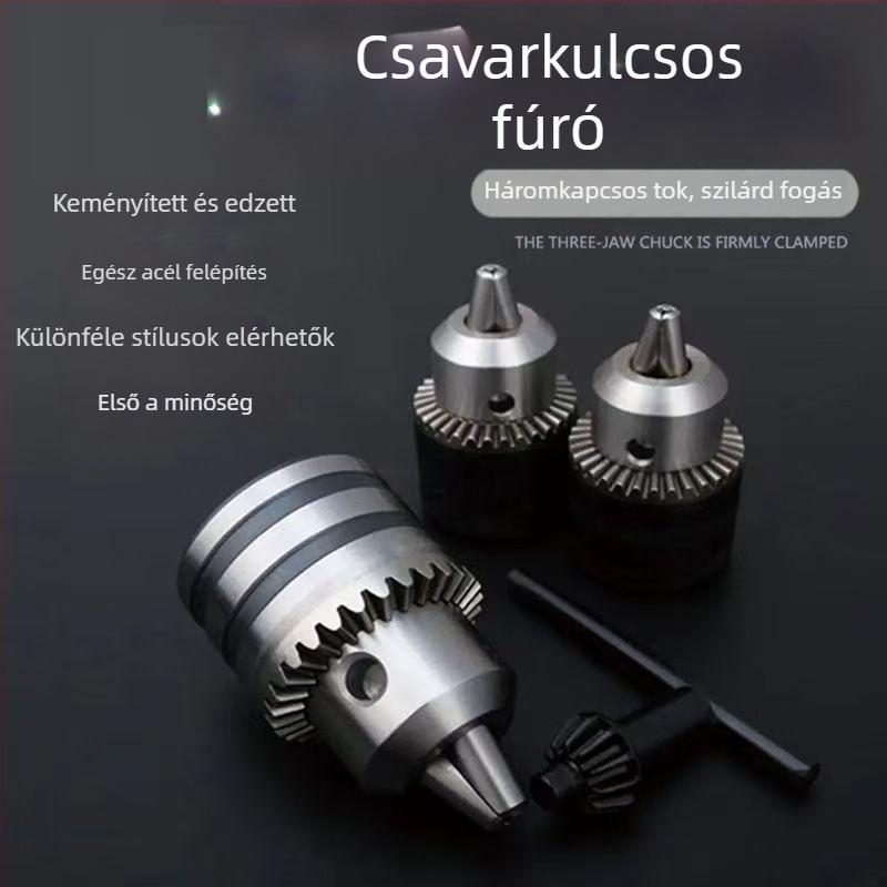 Fúrópatron, háromcsúcsos tok, 1/2 interfész, 40Cr króm‑széntacél, Three Gulls