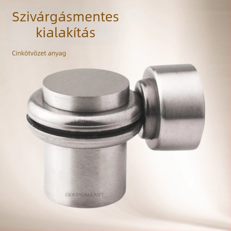304 rozsdamentes acél ajtóstopper, padlóra szerelhető, erős mágneses, modern minimalist stílusú hardver