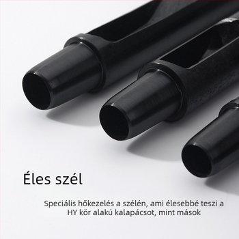 HY Körkörös bőrnél lyukasztó eszköz – bőrműves eszköz, öv lyukasztó, korrózióálló felület