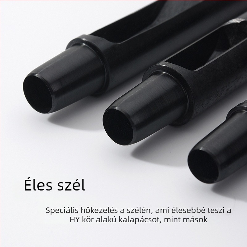 HY Körkörös bőrnél lyukasztó eszköz – bőrműves eszköz, öv lyukasztó, korrózióálló felület