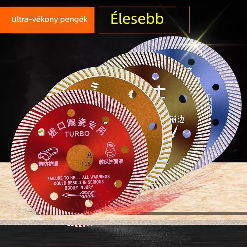 Csempevágó gyémánt penge - repedésmentes, száraz vágáshoz, kompatibilis a szögvágóval, kerámia, márvány és kő számára