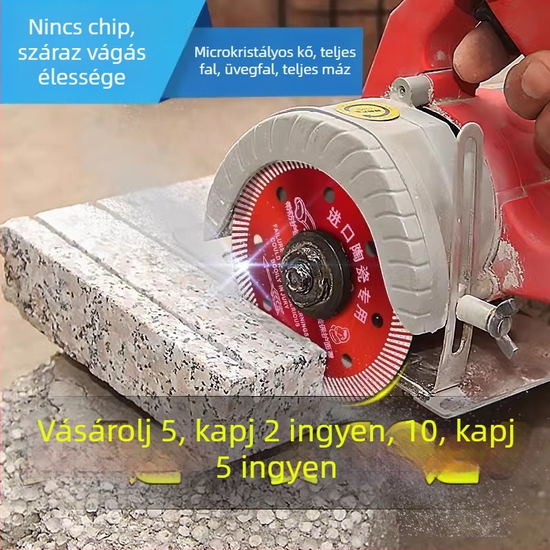 Csempevágó gyémánt penge - repedésmentes, száraz vágáshoz, kompatibilis a szögvágóval, kerámia, márvány és kő számára