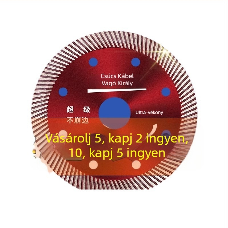 Csempevágó gyémánt penge - repedésmentes, száraz vágáshoz, kompatibilis a szögvágóval, kerámia, márvány és kő számára