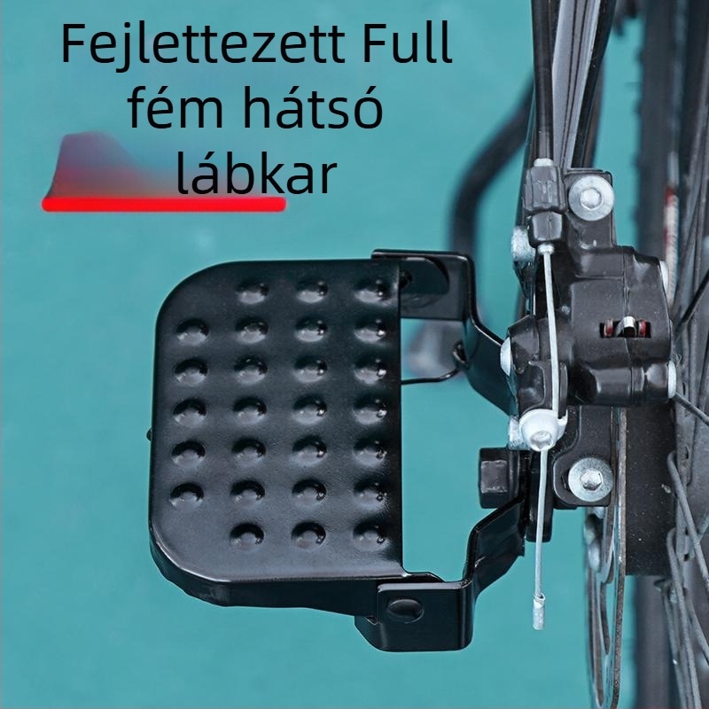 Hátsó kerékpár pedál – összecsukható, megnövelt és szélesebb, mangánacélból, universal a hagyományos hátsó tengelyhez, márka Senowoiry/Ji Rui