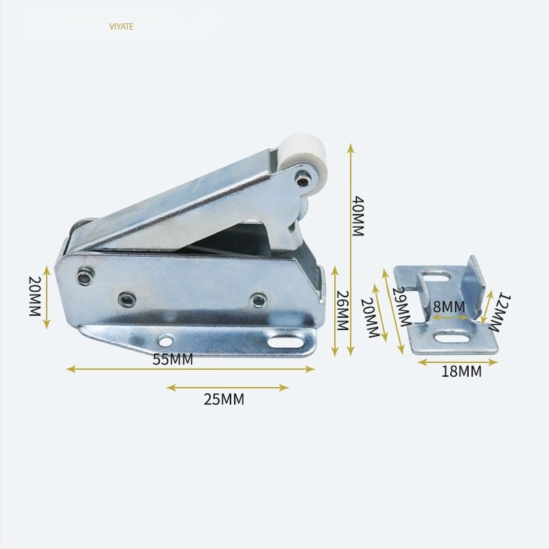 MX08 Vas ajtócsat, Típus: Ajtócsat, Anyag: Vas, Felület: Króm, Stílus: Modern egyszerű