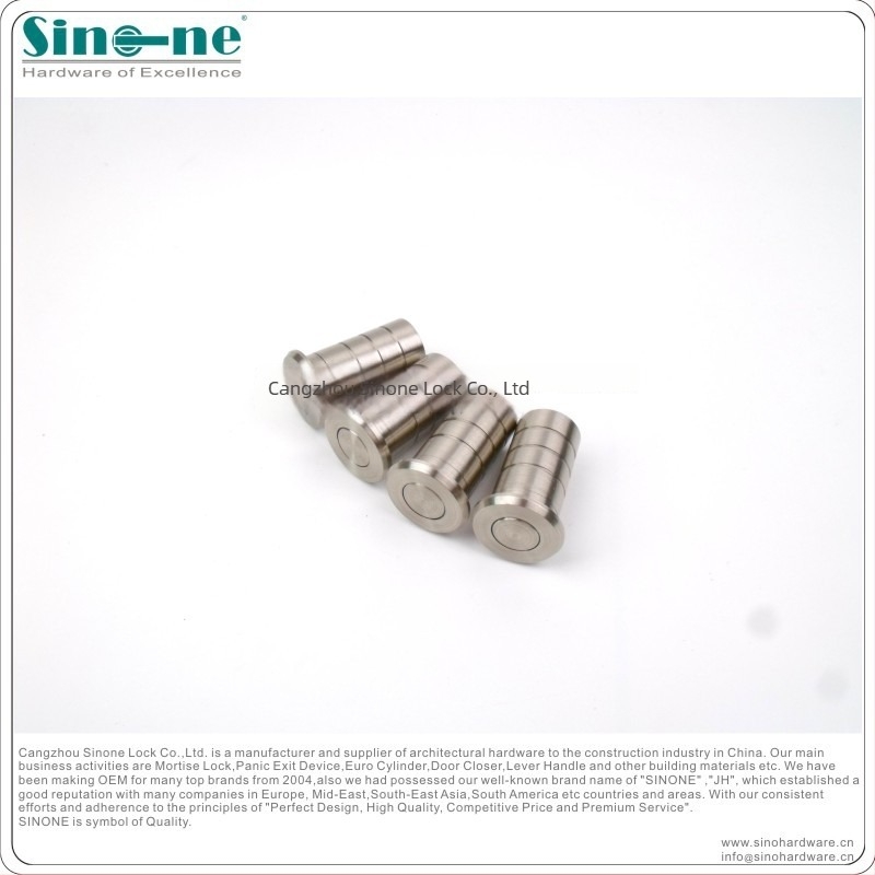 SINONE DP001 Rozsdamentes acél 304 – Porvédő záralkatrész, hemisferikus konstrukció, Brushed felület, Padlóhoz szerelhető telepítés