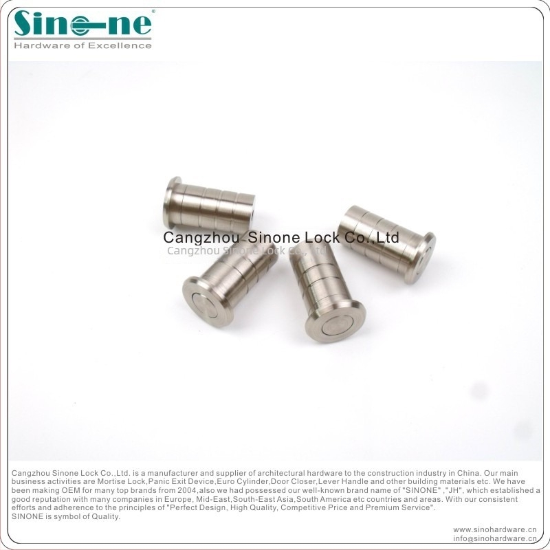 SINONE DP001 Rozsdamentes acél 304 – Porvédő záralkatrész, hemisferikus konstrukció, Brushed felület, Padlóhoz szerelhető telepítés