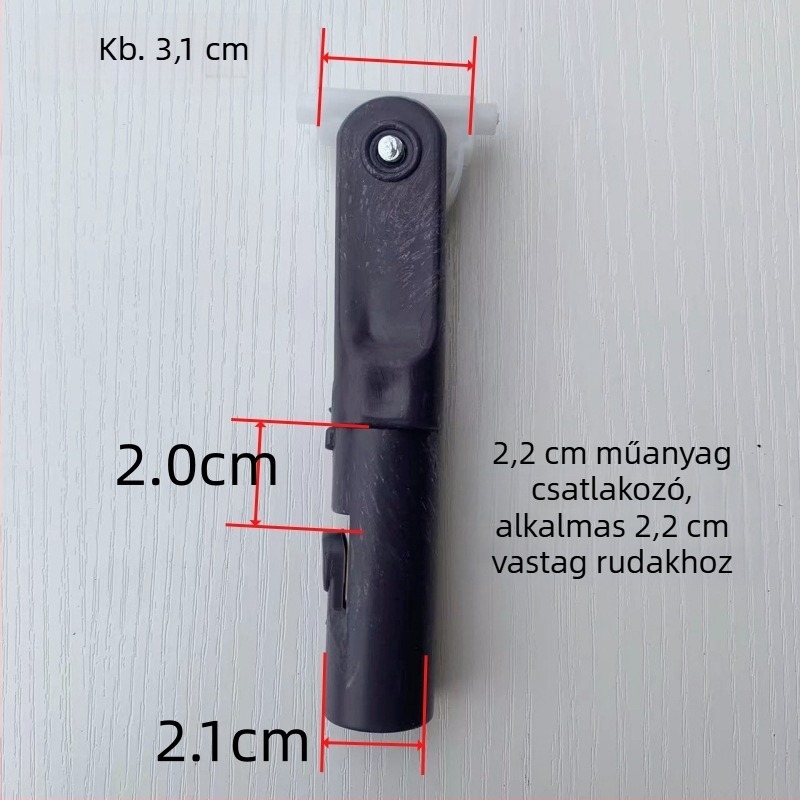 Menetes univerzális mop tengelycsatlakozó — műanyag és fém tengelyek, Ring gold márka, anyag sandalwood