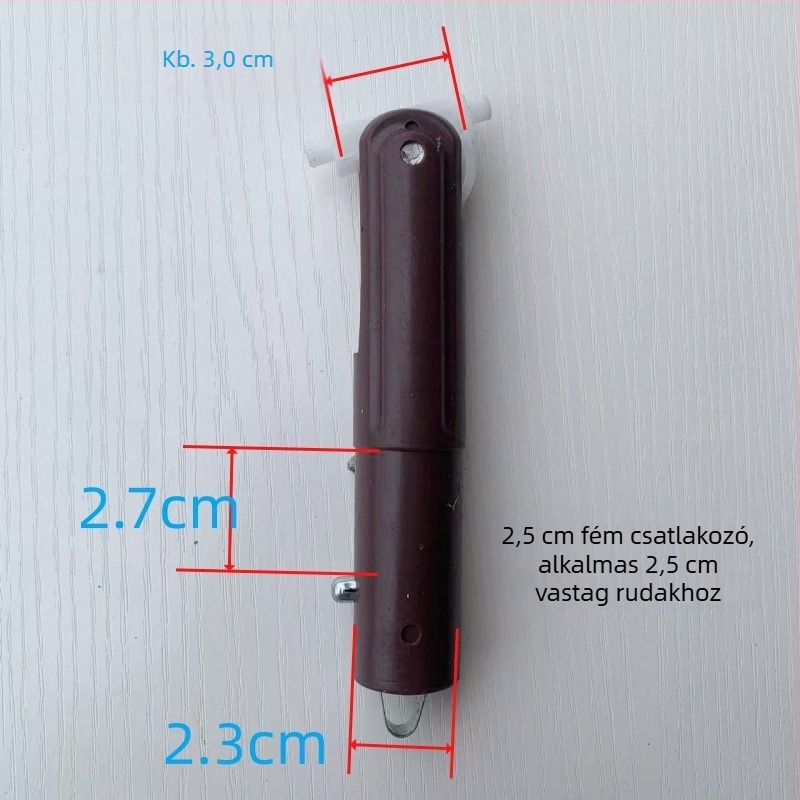 Menetes univerzális mop tengelycsatlakozó — műanyag és fém tengelyek, Ring gold márka, anyag sandalwood