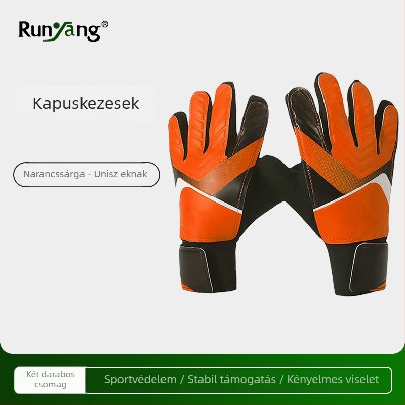 Futball kapus kesztyűk – lélegzőek, kopásállóak, csúszásmentesek – edzésre, uniszex, Kaiwei, PU, kód 0930
