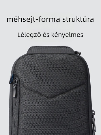 Férfi mellkas táska kerékpározáshoz és utazásokhoz, üzleti elit stílus, Oxford anyag, USB interfész, Marco leden, poliészter bélés
