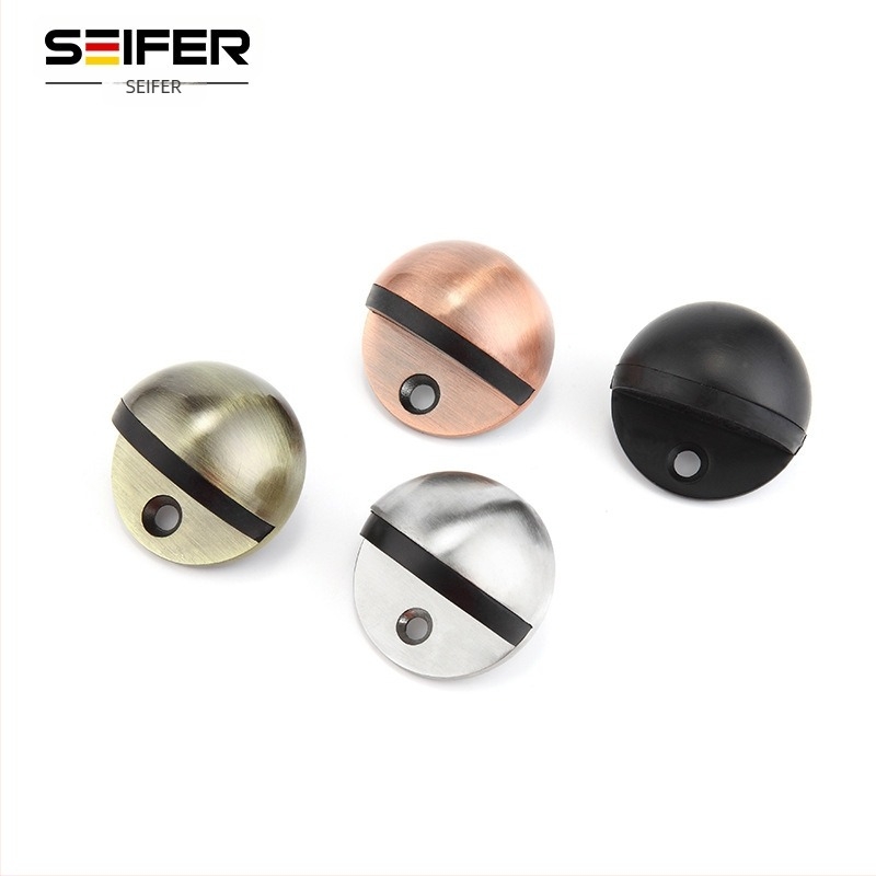 Ajtó felső rész, modell RDA-01, 304 rozsdamentes acél, félkör alakú, talajra szerelhető, ütközés elleni korlátozó