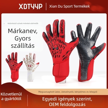 Hyun-du professzionális futballkapus kesztyűk – latex habos anyag, uniszex, testreszabható