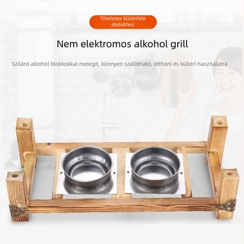 Unique koreai nem tapadó Teppanyaki grillsütő, négyszögletes, ötvözet, hajtogatható, elektroforézissel kezelt