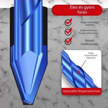 Matsuaki Fúrófej csempéhez és betonhoz – excentrikus, dölt fejű, mágneses, háromszög alakú