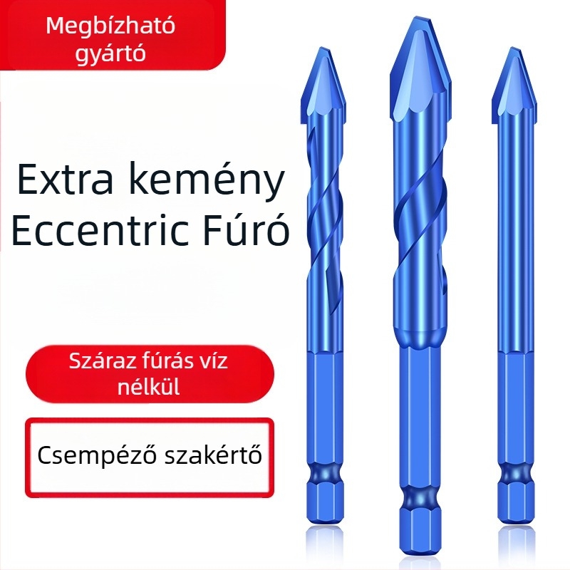 Matsuaki Fúrófej csempéhez és betonhoz – excentrikus, dölt fejű, mágneses, háromszög alakú