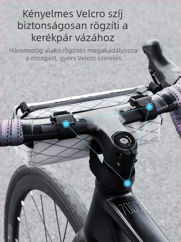 Eslnf kerékpár kormánytáska, nylonból, kapacitás 1,8 L, modell Eslnf-246