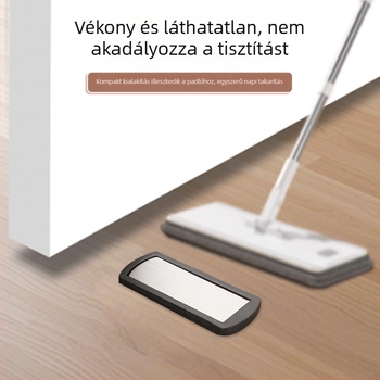 Láthatatlan, csendes, ultravékony padlóra szerelt ajtóstopper üvegajtókhoz hálószoba és fürdőszoba (cink ötvözet)