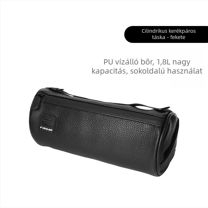 Kerékpár táska - PU bőr vízálló kormánytáska, kerékpár elülső táska, 1.8 L kapacitás, modell YQ-100